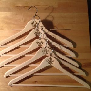 Storage & Organization - Fleur De Lis Wooden Clothing Hangers Storage & Organization - Fleur De Lis Wooden Clothing Hangers